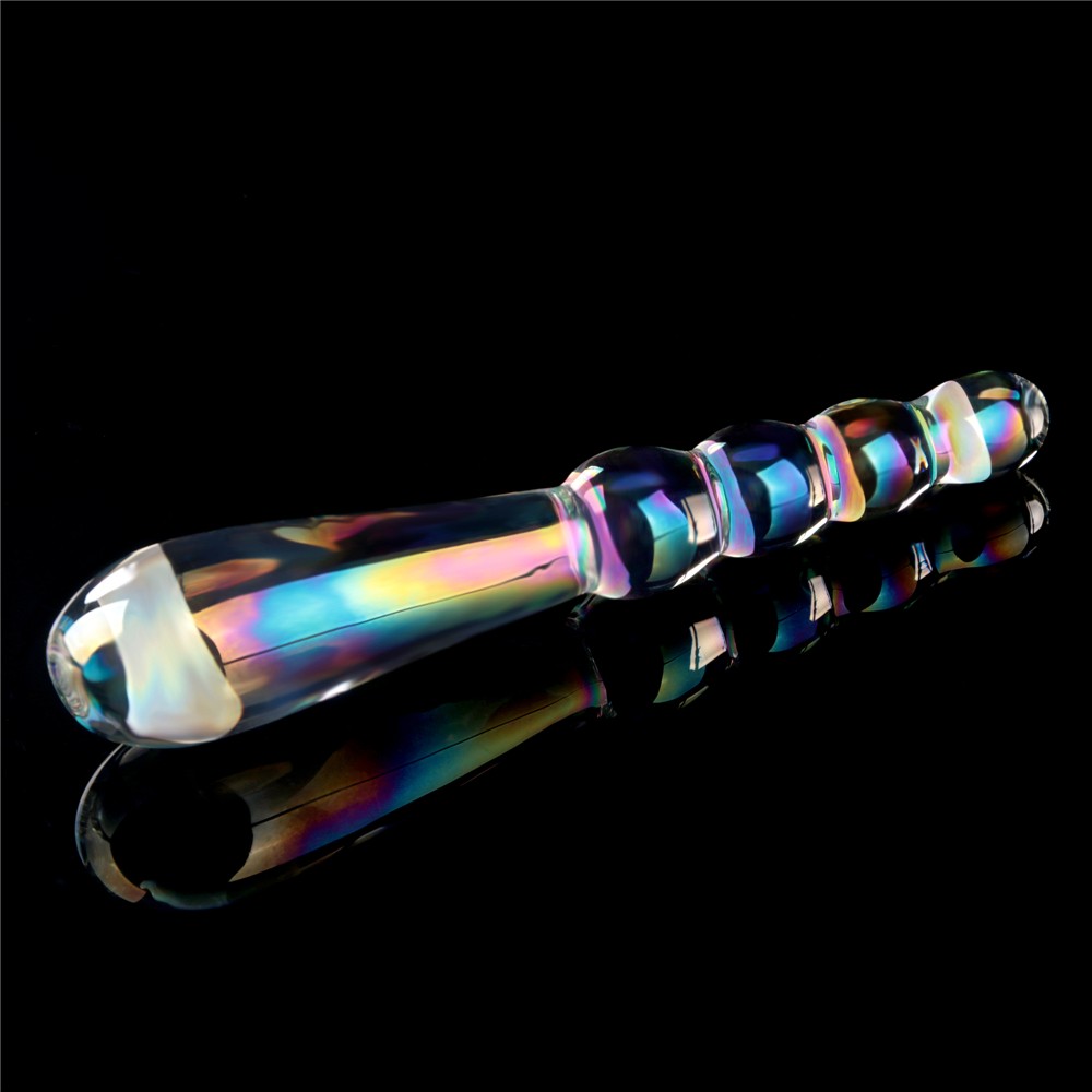 Dildo in vetro Twilight Gleam - Rising Ripples