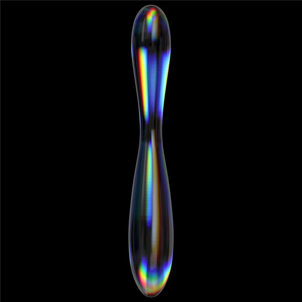 Dildo in vetro Twilight Gleam - Doppia delizia