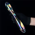 Dildo in vetro Twilight Gleam - Doppia delizia