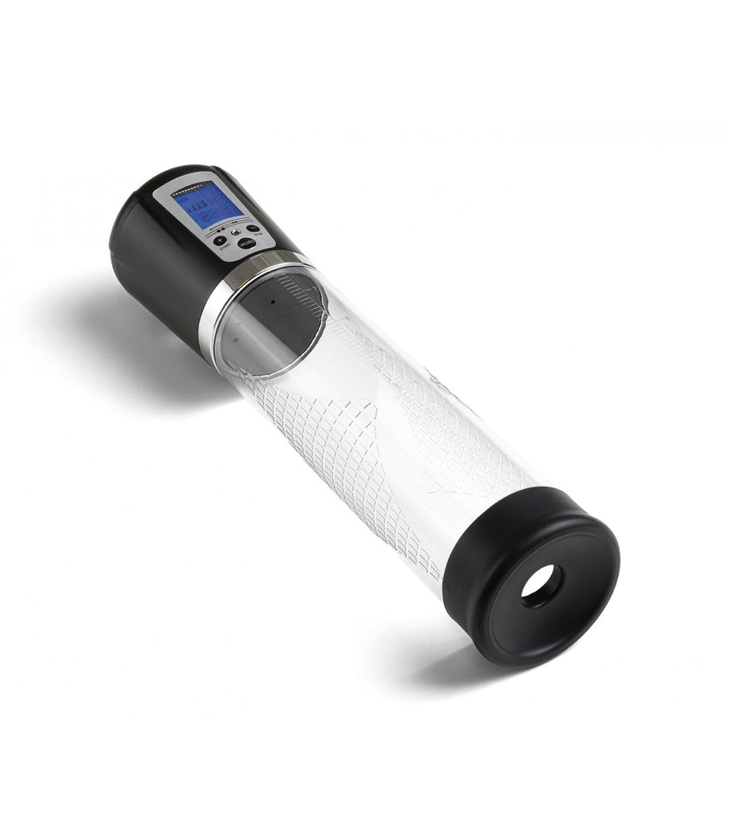 POMPA AUTOMATICA PER IL PENE CON VISUALIZZATORE USB GRIGIO