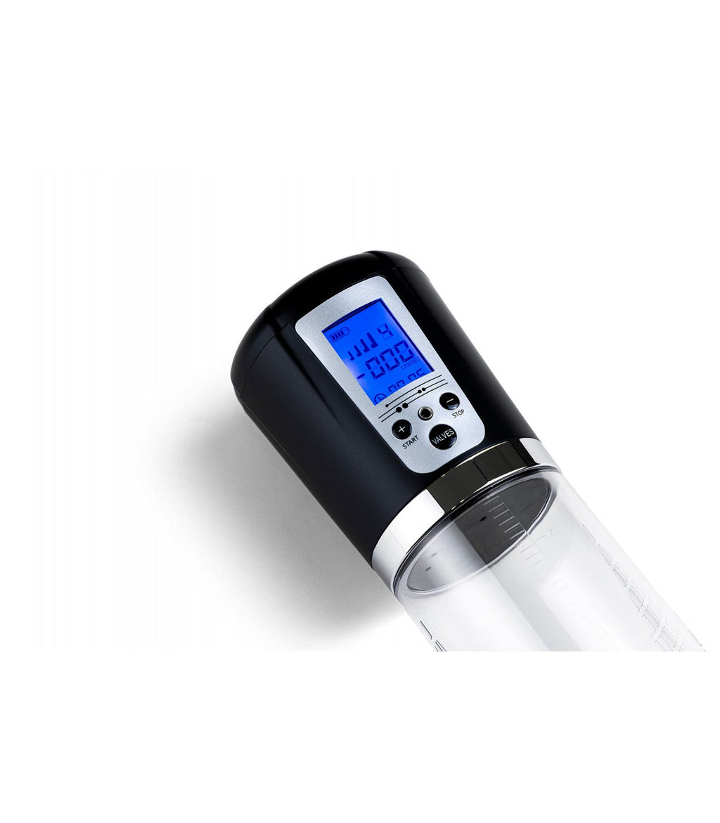 POMPA AUTOMATICA PER IL PENE CON VISUALIZZATORE USB GRIGIO