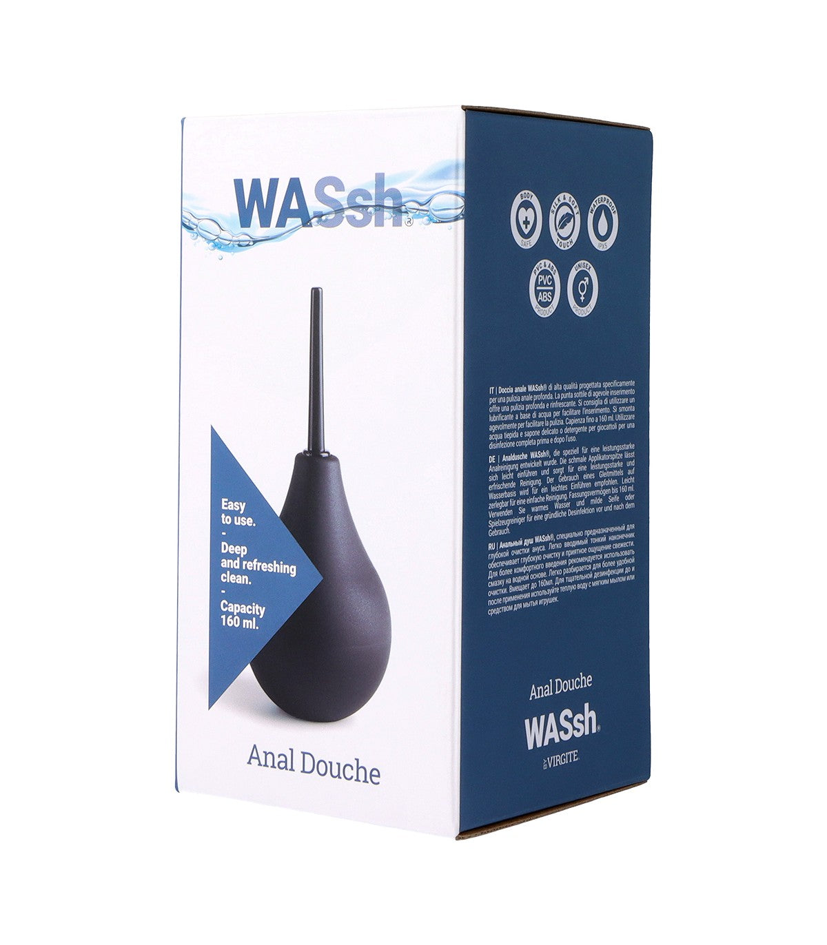 CLISTERE ANALE NERO PER LA PULIZIA 160 ML