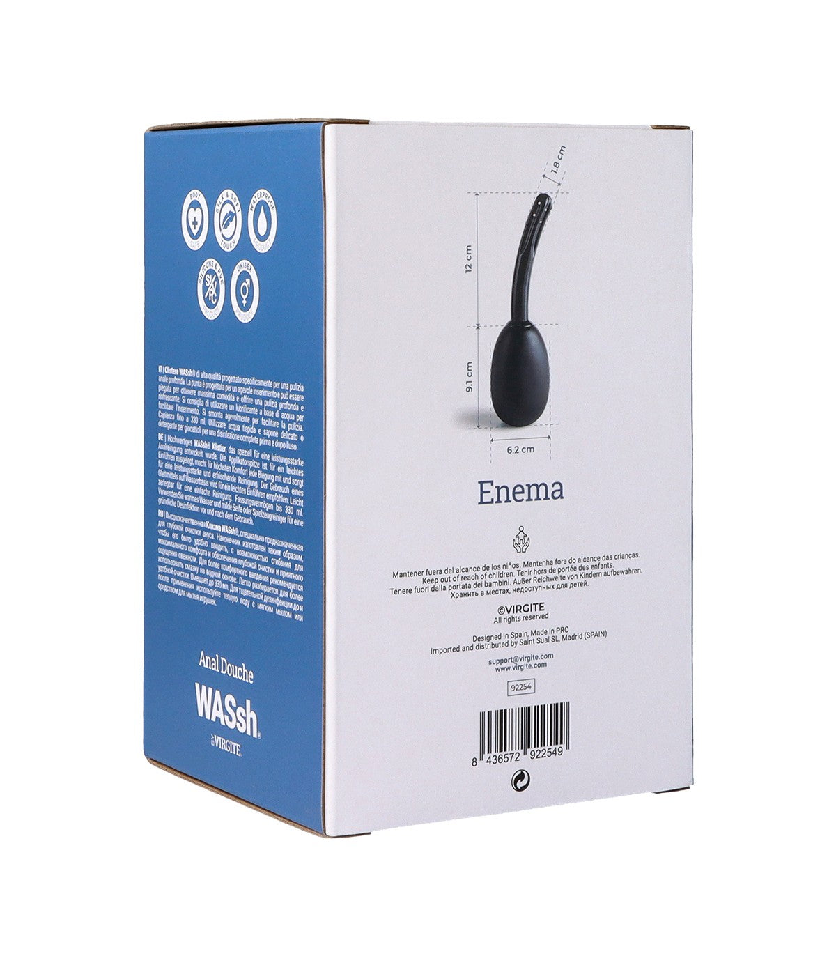 CLISTERE PULIZIA ANALE ORIFIZI NERO 150 ML