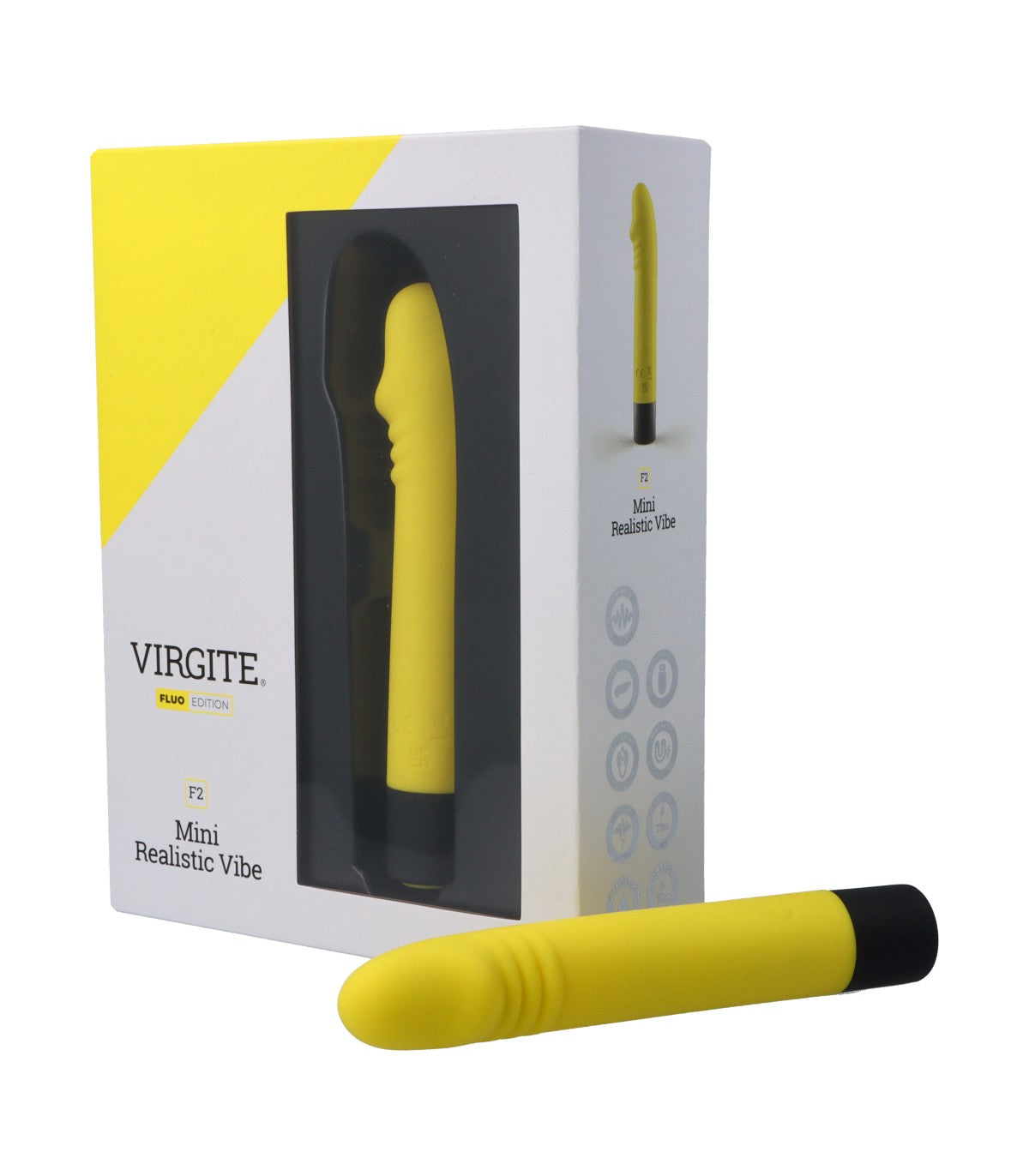 VIBRATORE RICARICABILE IN SILICONE F2 FLUO