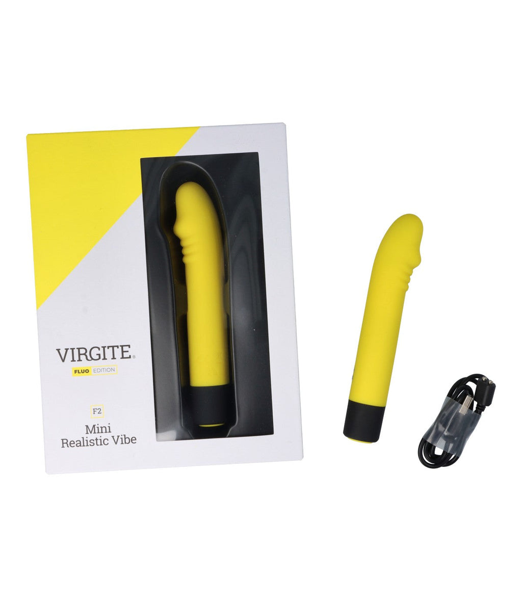 VIBRATORE RICARICABILE IN SILICONE F2 FLUO