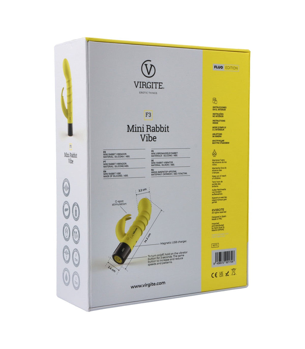 VIBRATORE RICARICABILE IN SILICONE FLUO F3