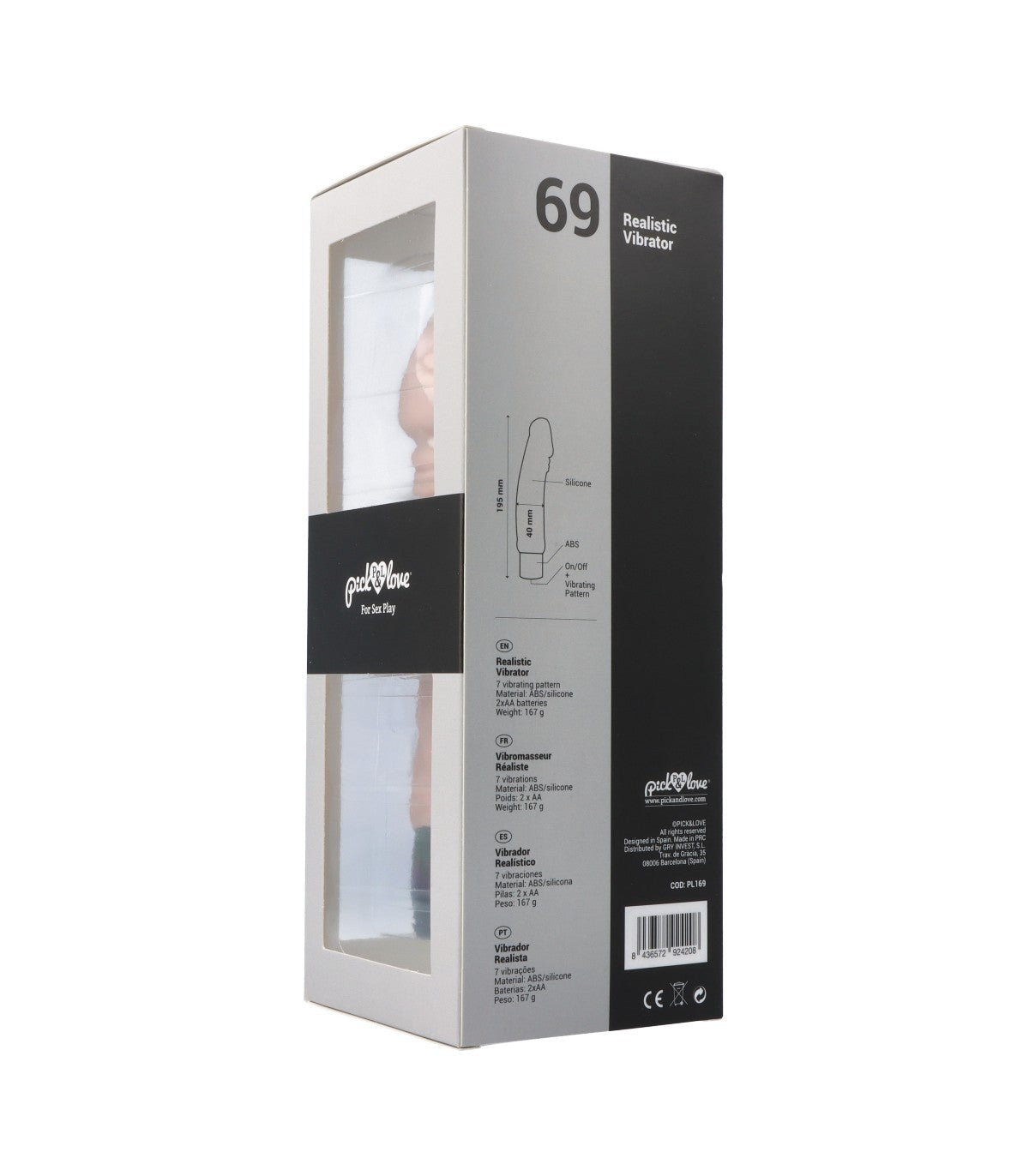 Nº 69 VIBRATORE REALISTICO FLESH