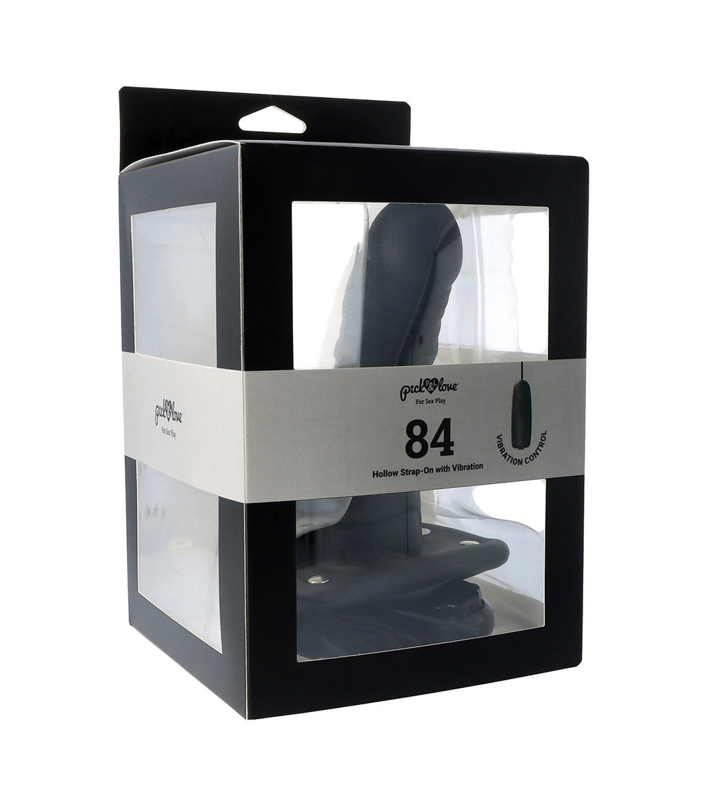 Nº 84 IMBRACATURA NERA HOLLOW 17 CM CON VIBRAZIONE