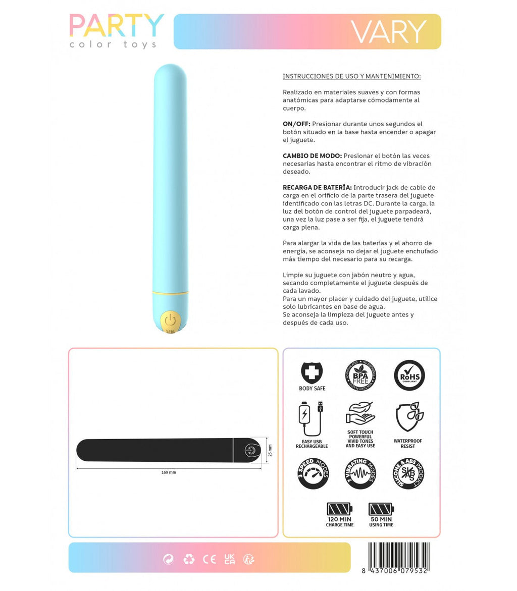 VIBRATORE USB BLU VARIO