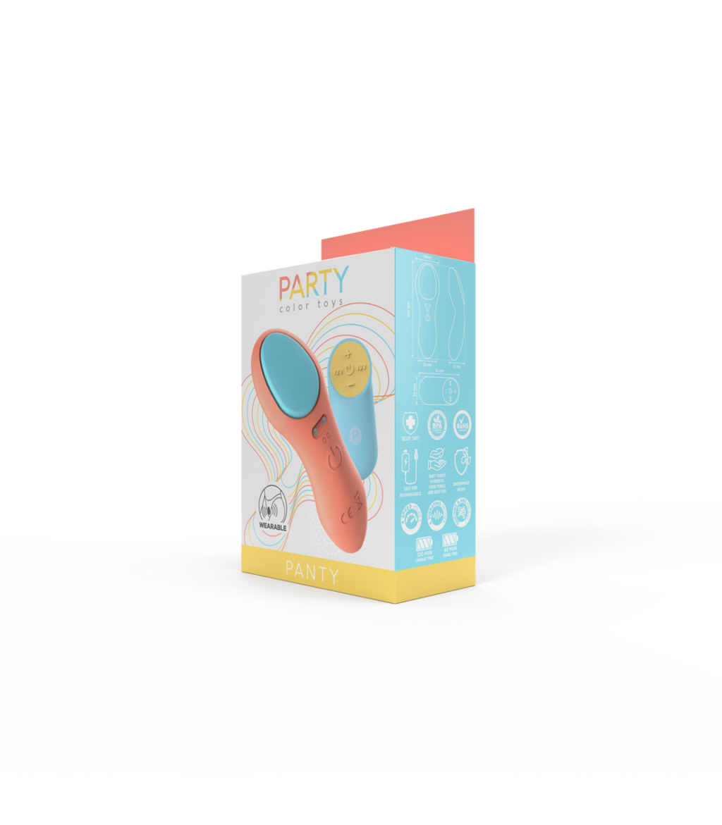 VIBRATORE A MUTANDINA CON CONTROLLO USB CORALLO