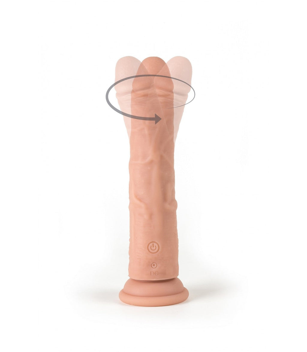 VIBRATORE E ROTATORE REALISTICO R7" 19CM CON TELECOMANDO"