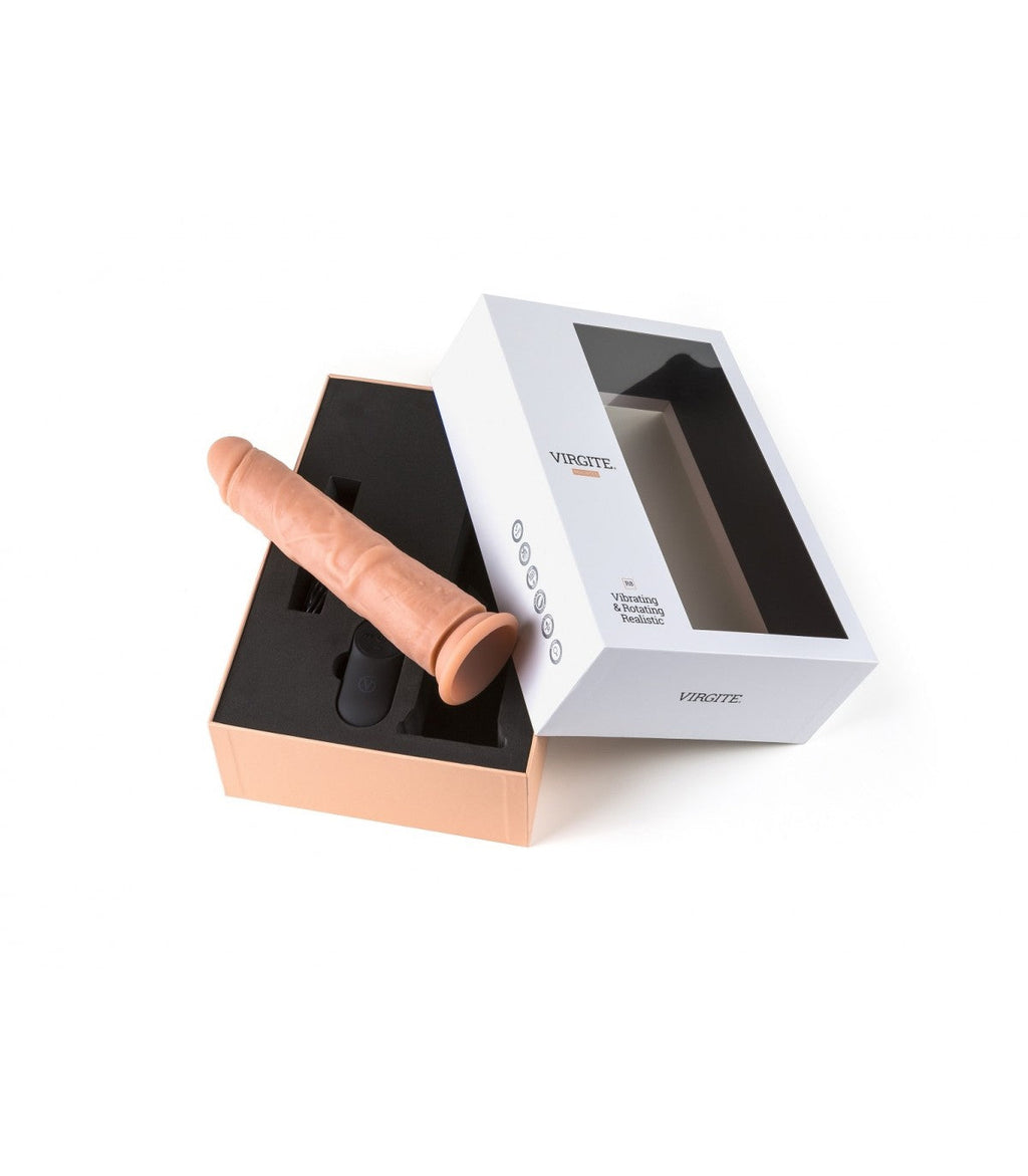 VIBRATORE E ROTATORE REALISTICO R8" 21CM CON TELECOMANDO"