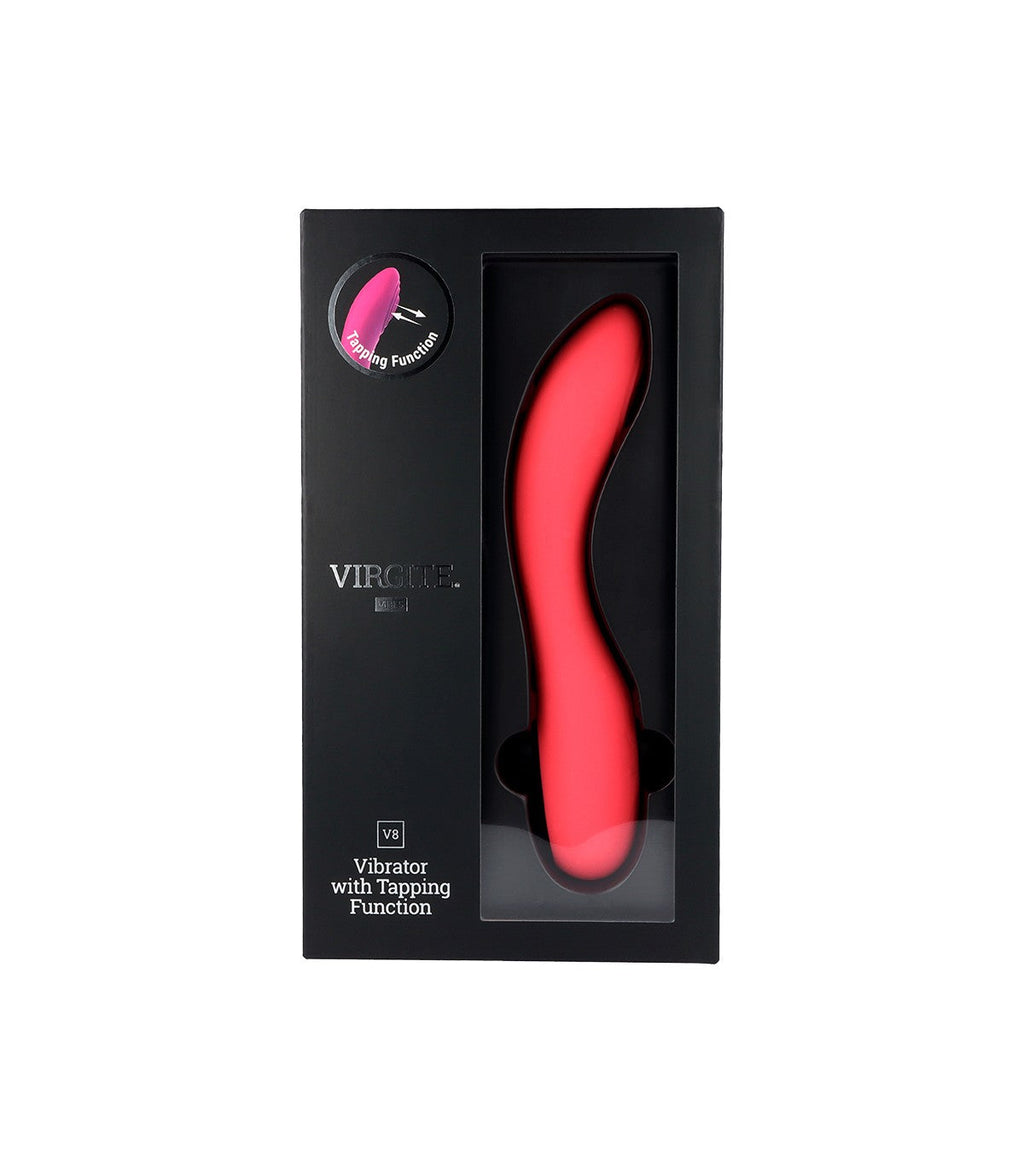 VIBRATORE RICARICABILE ROSA V8 A TAPPING