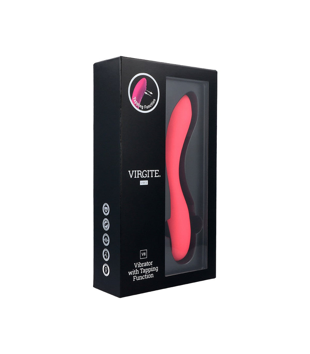 VIBRATORE RICARICABILE ROSA V8 A TAPPING