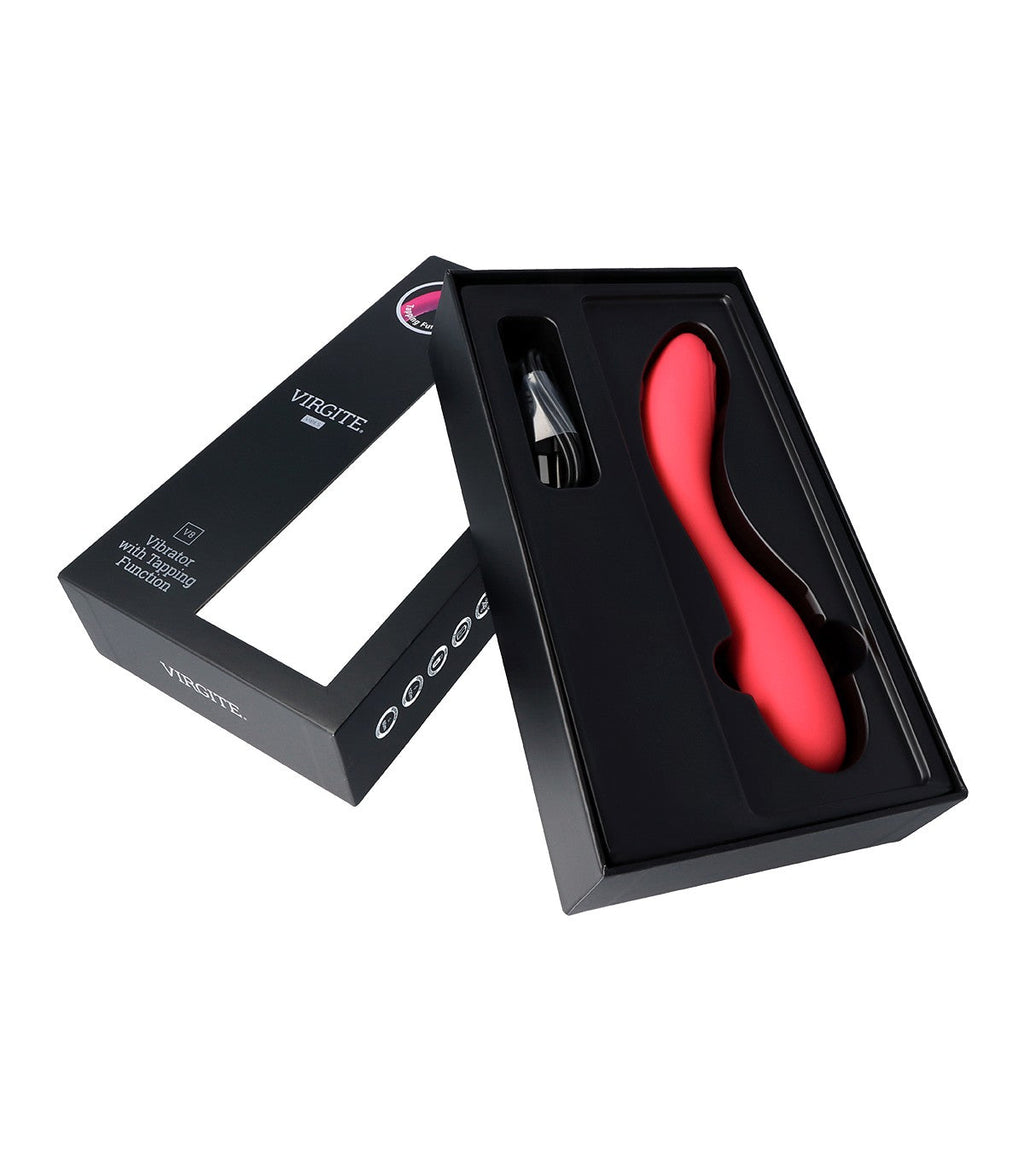 VIBRATORE RICARICABILE ROSA V8 A TAPPING