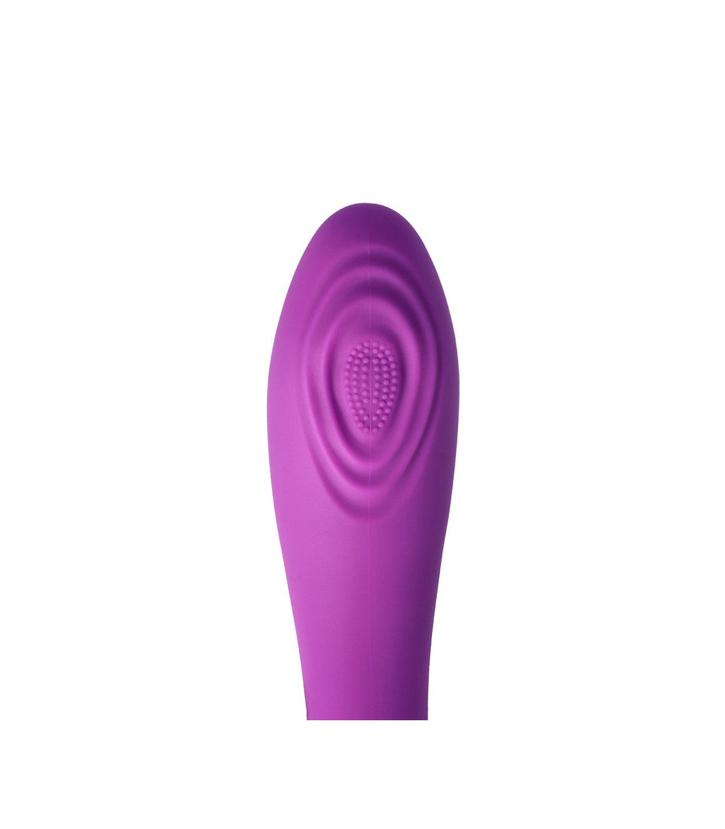 VIBRATORE RICARICABILE A TAPPING V8 VIOLA