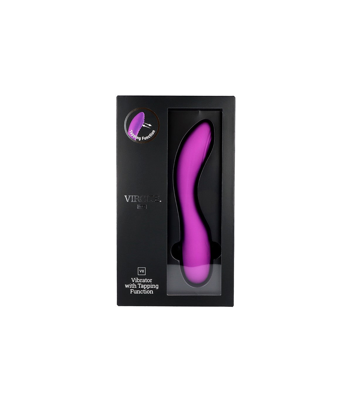 VIBRATORE RICARICABILE A TAPPING V8 VIOLA