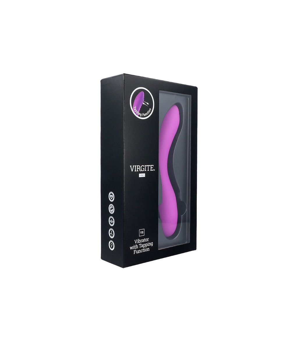 VIBRATORE RICARICABILE A TAPPING V8 VIOLA