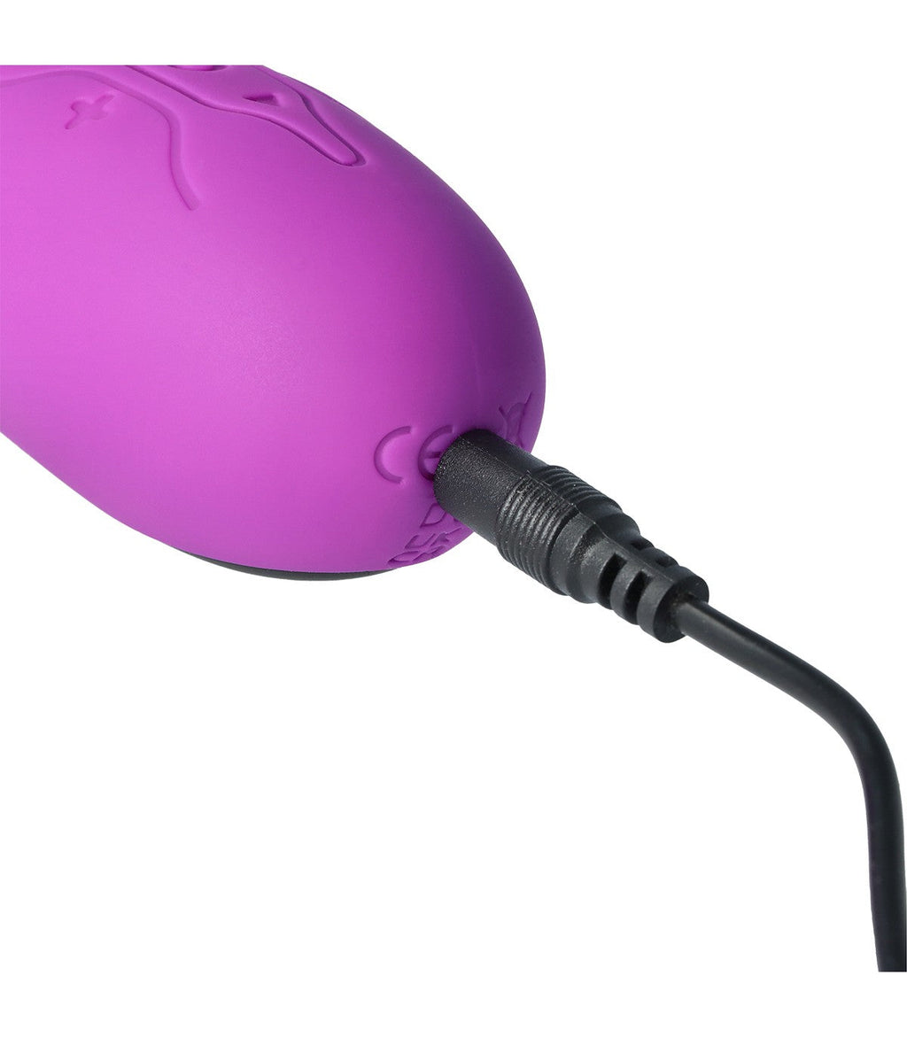 VIBRATORE RICARICABILE A TAPPING V8 VIOLA