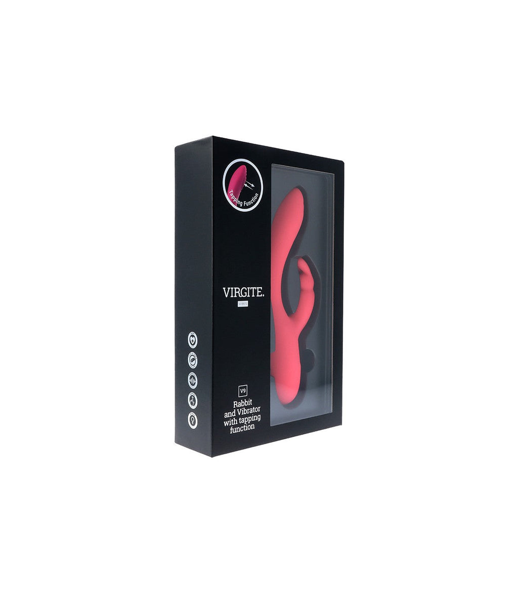 VIBRATORE RICARICABILE ROSA V9 A TAPPING