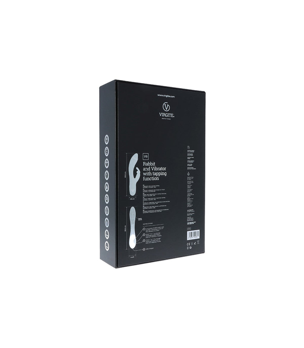 VIBRATORE RICARICABILE ROSA V9 A TAPPING