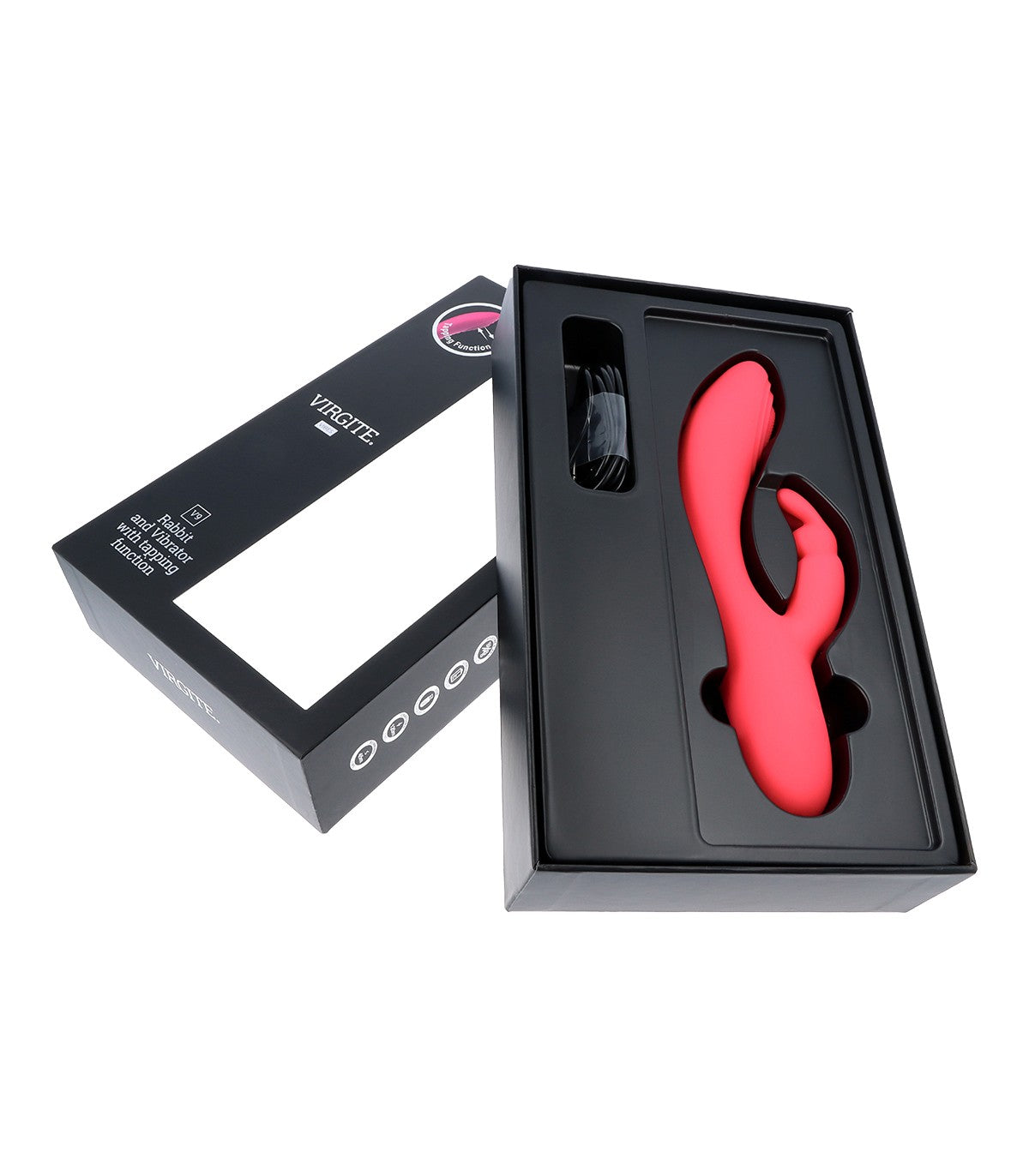 VIBRATORE RICARICABILE ROSA V9 A TAPPING