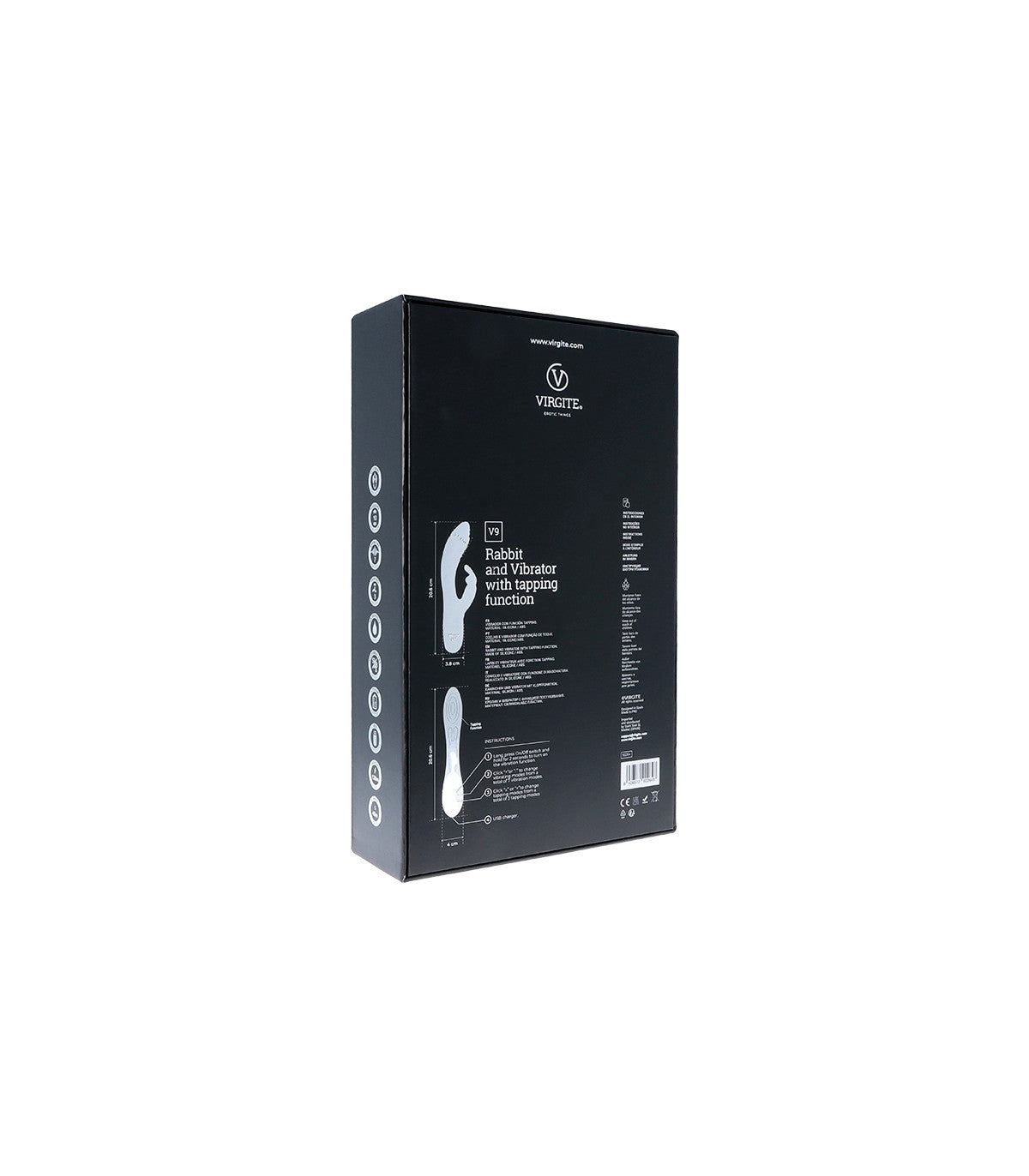 VIBRATORE RICARICABILE V9 VIOLA