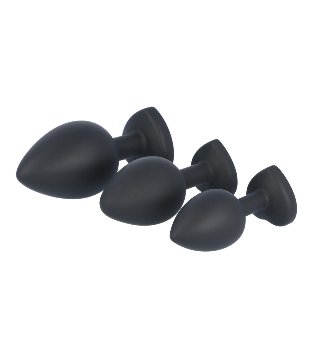 SET SPINA X3 E14 SILICONE CUORE NERO-RUBINO