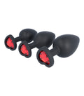 SET SPINA X3 E14 SILICONE CUORE NERO-RUBINO