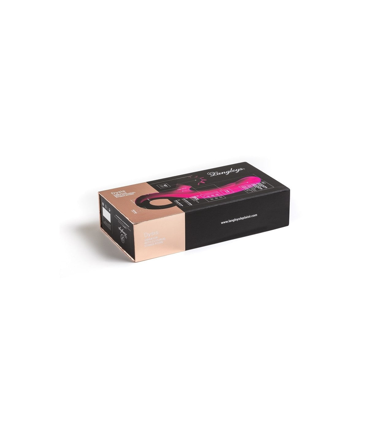 VIBRATORE DYSIS FUCHSIA CON STIMOLATORE CLITORIDEO