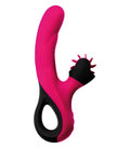 VIBRATORE DYSIS FUCHSIA CON STIMOLATORE CLITORIDEO