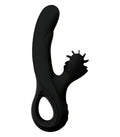 VIBRATORE NERO DYSIS CON STIMOLATORE CLITORIDEO
