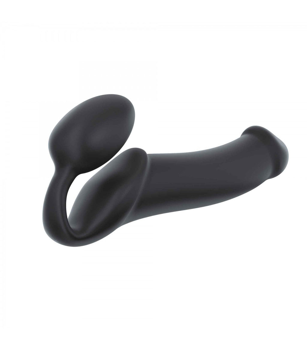 IMBRACATURA DILDO STRAP-ON FLESSIBILE MORBIDO SILICONE NERO XL