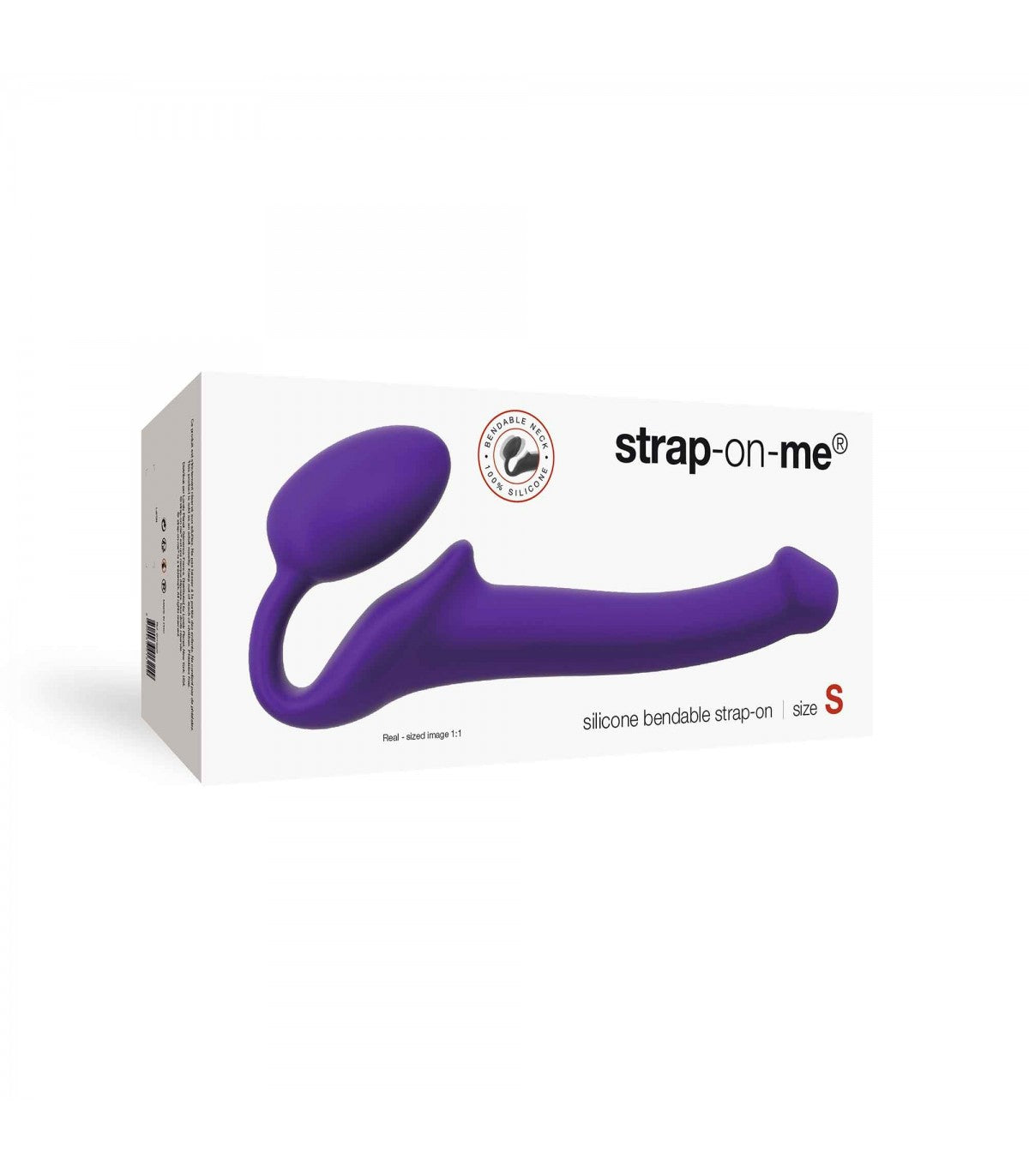 IMBRACATURA DILDO STRAP-ON FLESSIBILE MORBIDO SILICONE VIOLA S