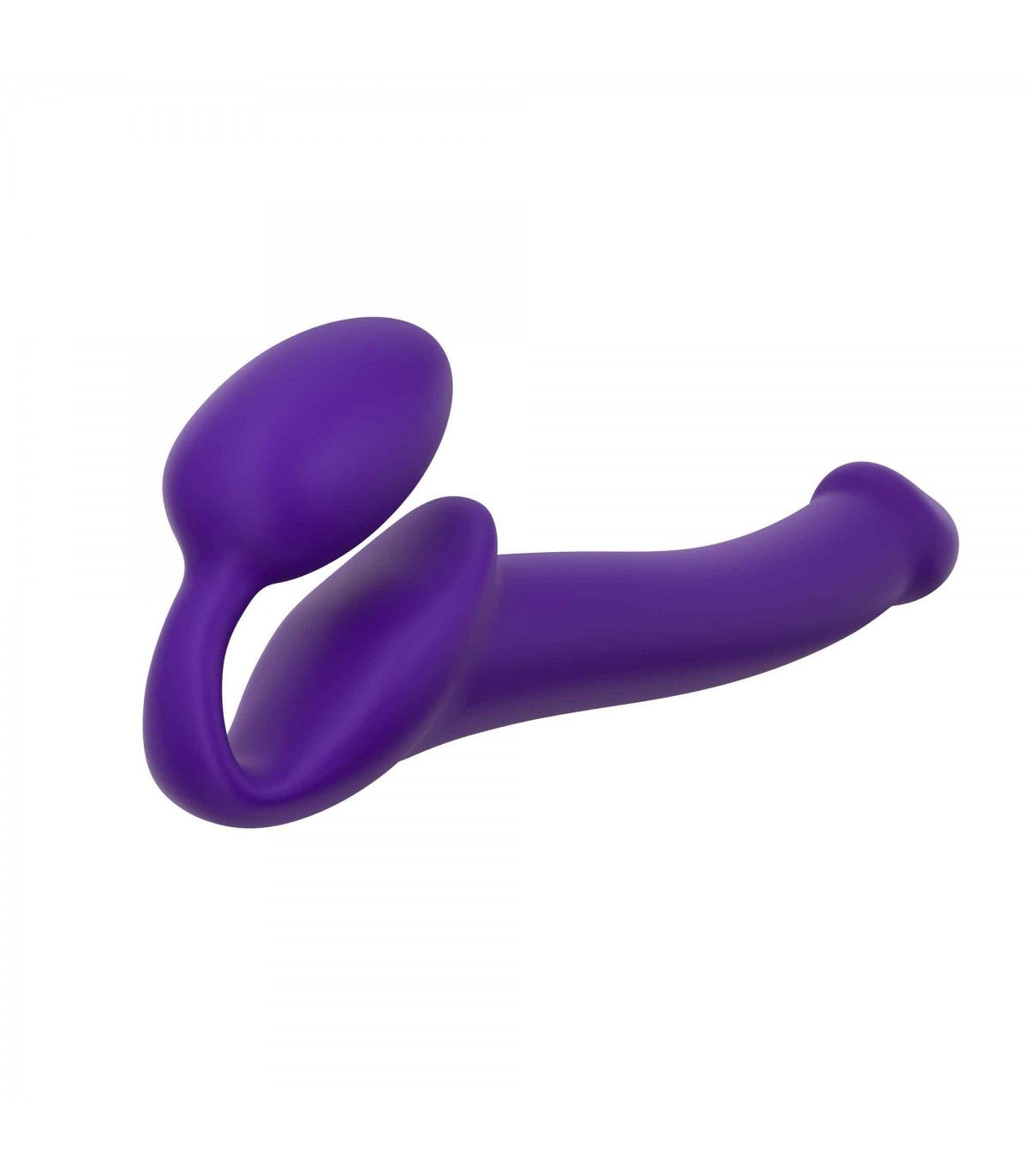 IMBRACATURA DILDO STRAP-ON FLESSIBILE MORBIDO SILICONE VIOLA M