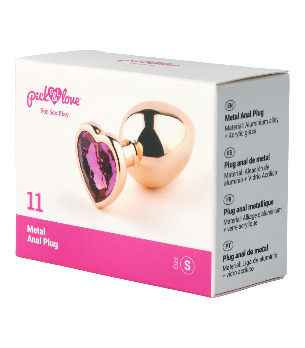 N. 11 PLUG ANALE IN METALLO TAGLIA S