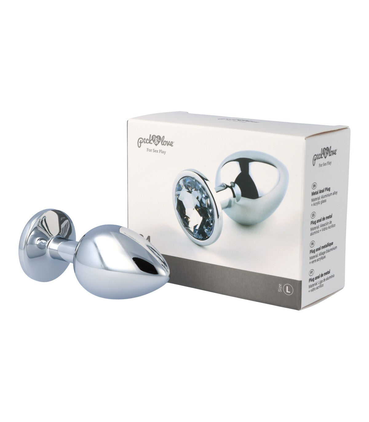 Plug anale in metallo n. 24 taglia L
