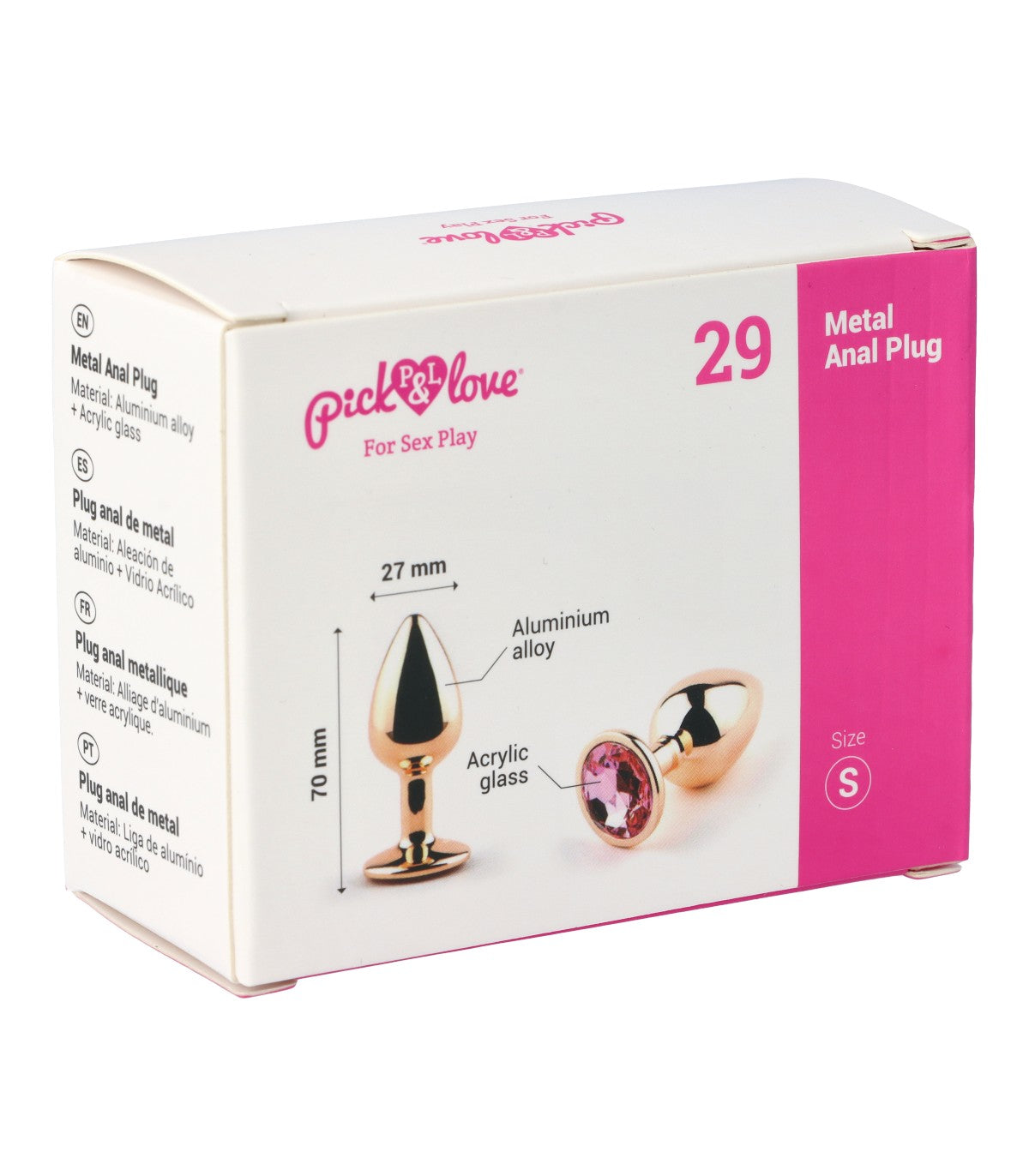 N. 29 PLUG ANALE IN METALLO TAGLIA S