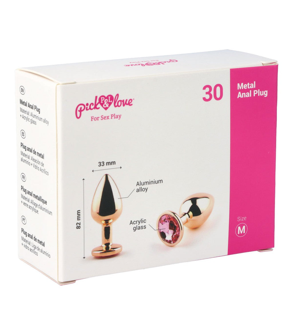 Nº 30 PLUG ANALE IN METALLO TAGLIA M