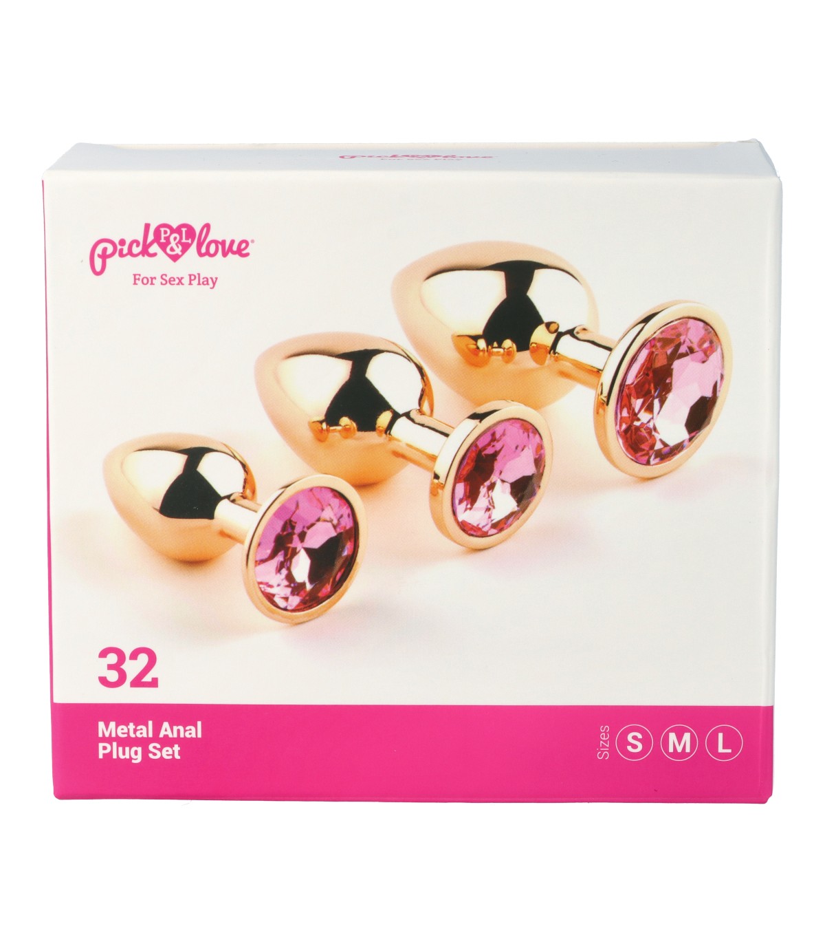SET DI PLUG ANALI IN METALLO N. 32