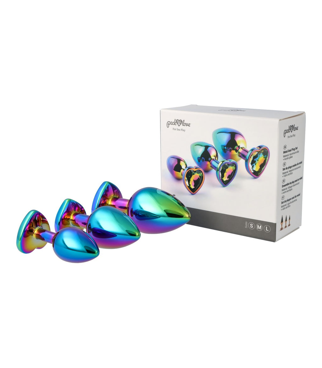 SET DI PLUG ANALI IN METALLO N. 36