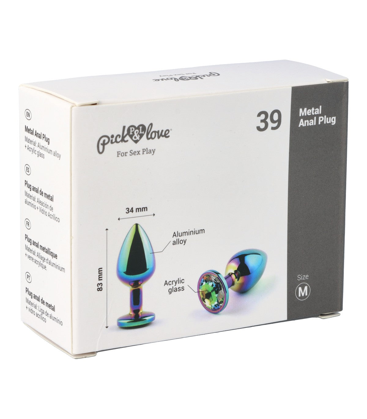 Nº 39 PLUG ANALE IN METALLO TAGLIA M