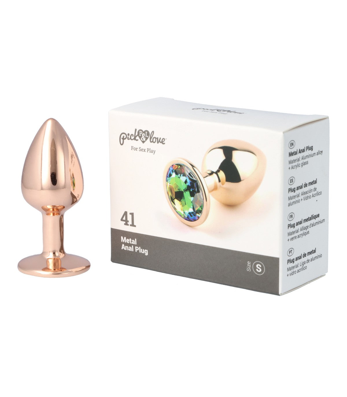 Nº 41 PLUG ANALE IN METALLO TAGLIA S