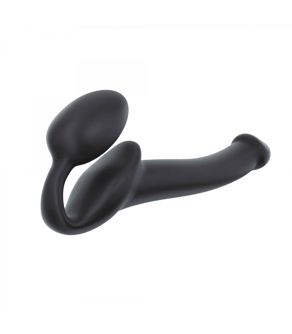 IMBRACATURA DILDO STRAP-ON FLESSIBILE MORBIDO SILICONE NERO S