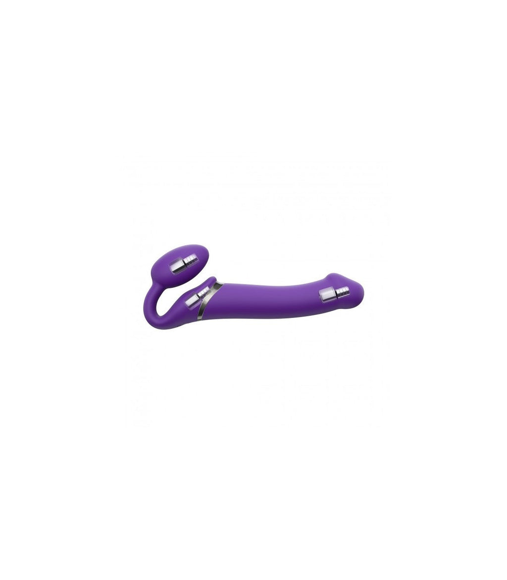 Cablaggio USB a doppia vibrazione in silicone flessibile con telecomando viola L
