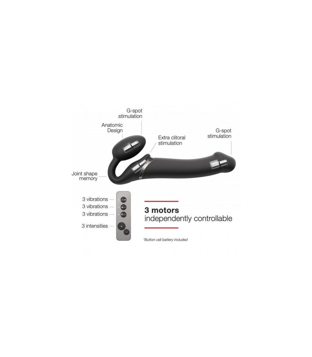Cablaggio USB a doppia vibrazione in silicone flessibile con controller nero L