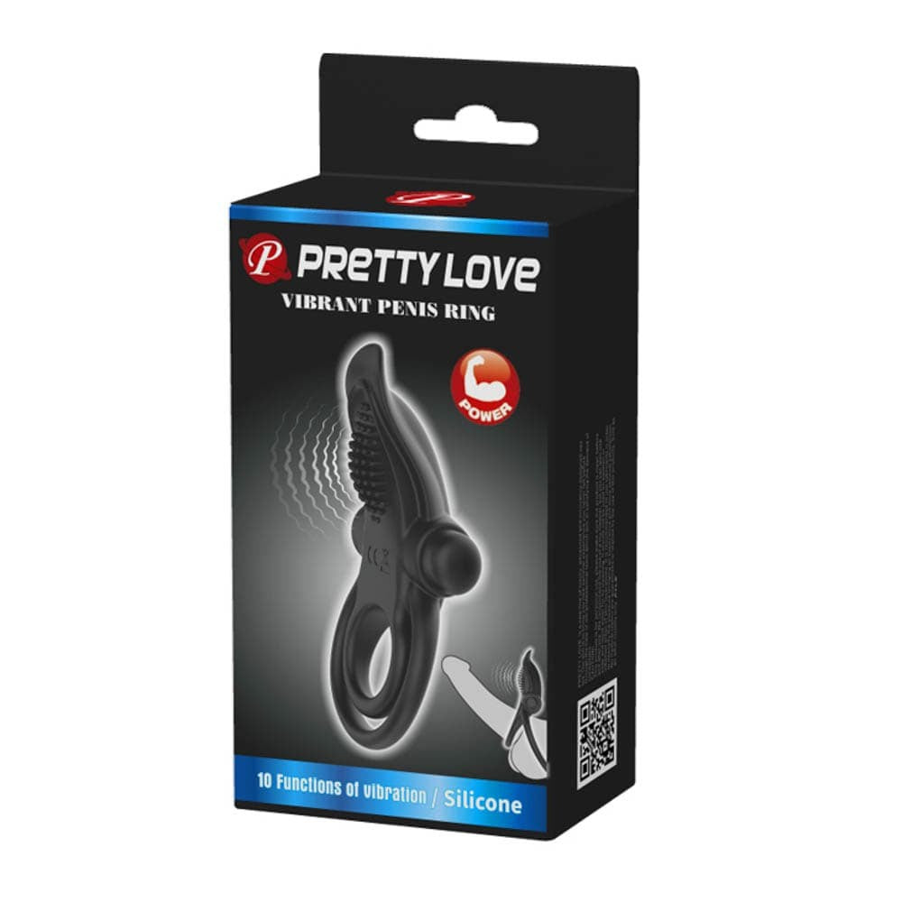 Anello per pene Pretty Love Vibrant Nero