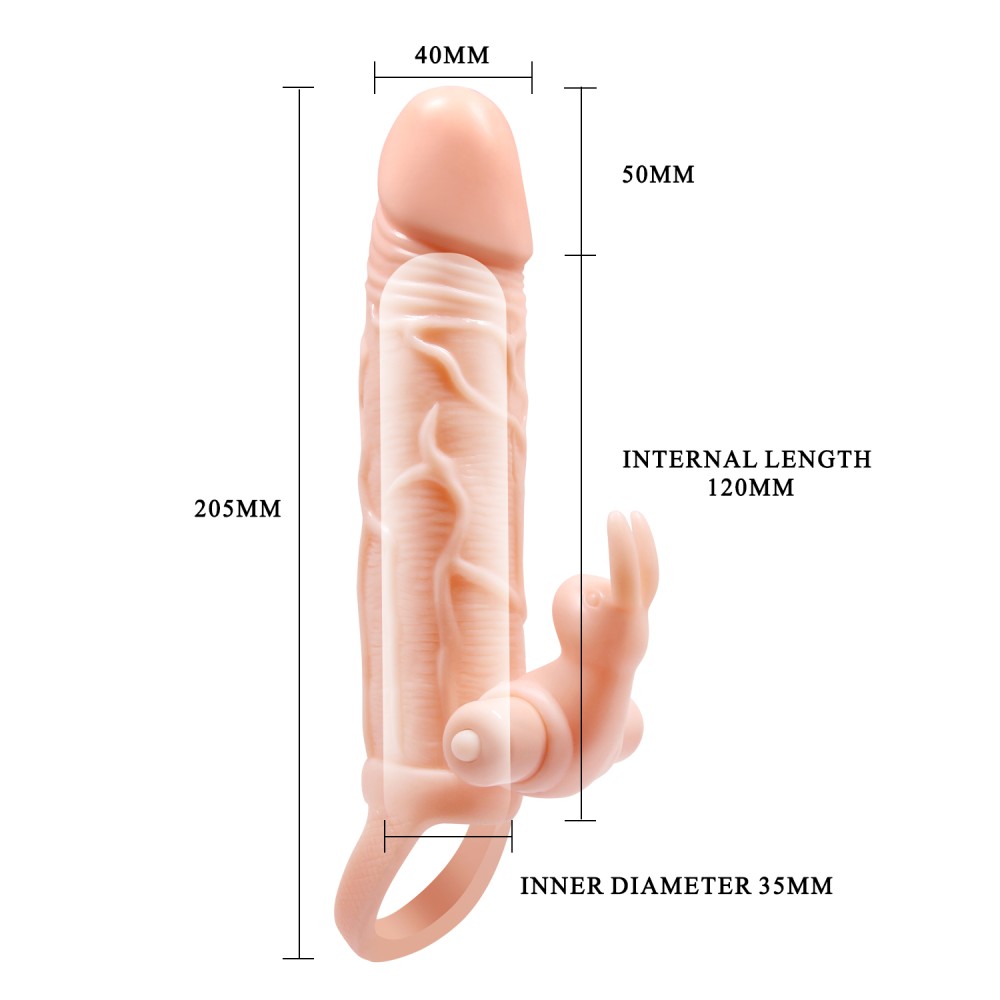 Pretty Love Brave Man Guaina vibrante per il pene