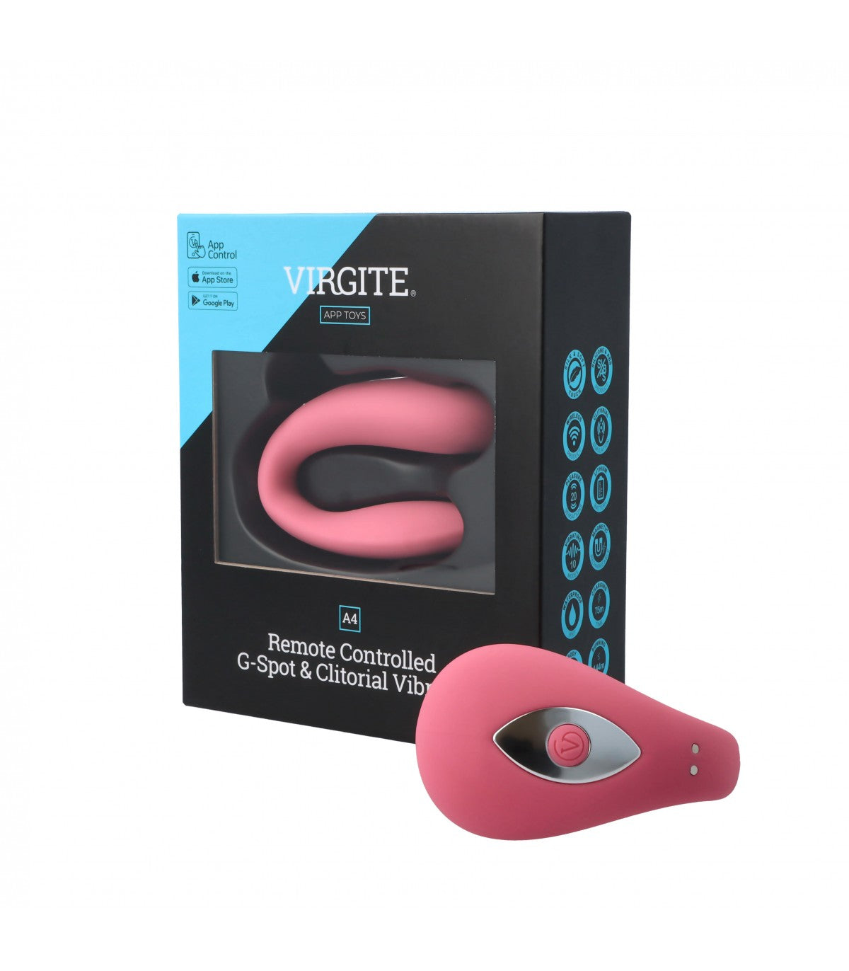 VIBRATORE A4 CON TELECOMANDO PER PUNTO G E CLITORIDE