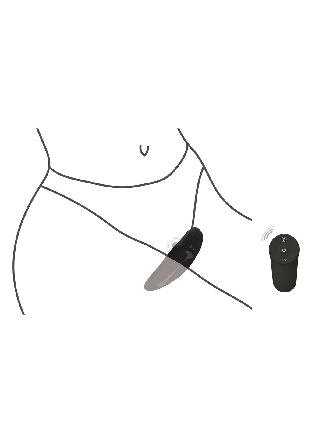 Vibratore Kalli Panty nero